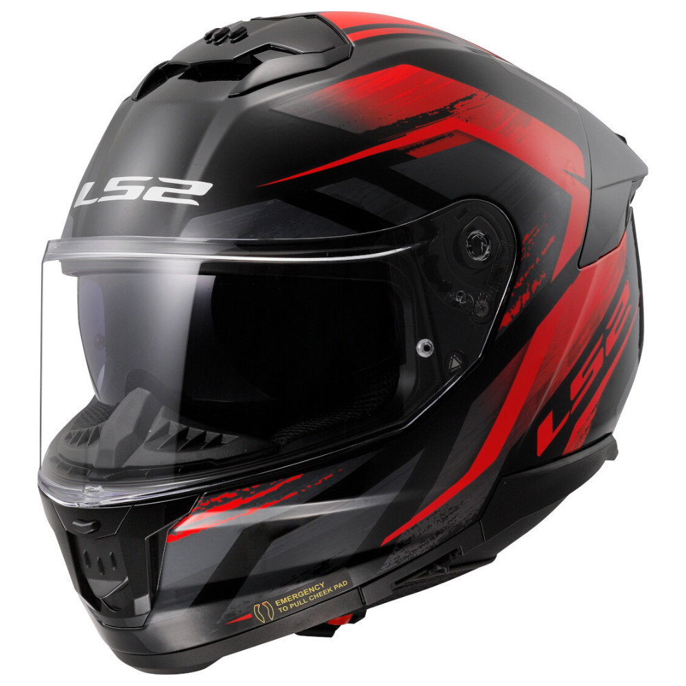 MC Auto: LS2 FF8O8 Stream II Fury Black/Red Helmet