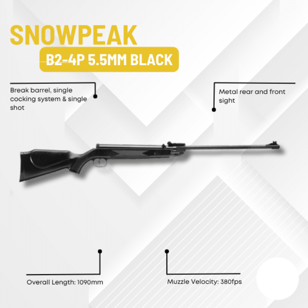 Snowpeak B2-4P Black 5.5mm Air Rifle