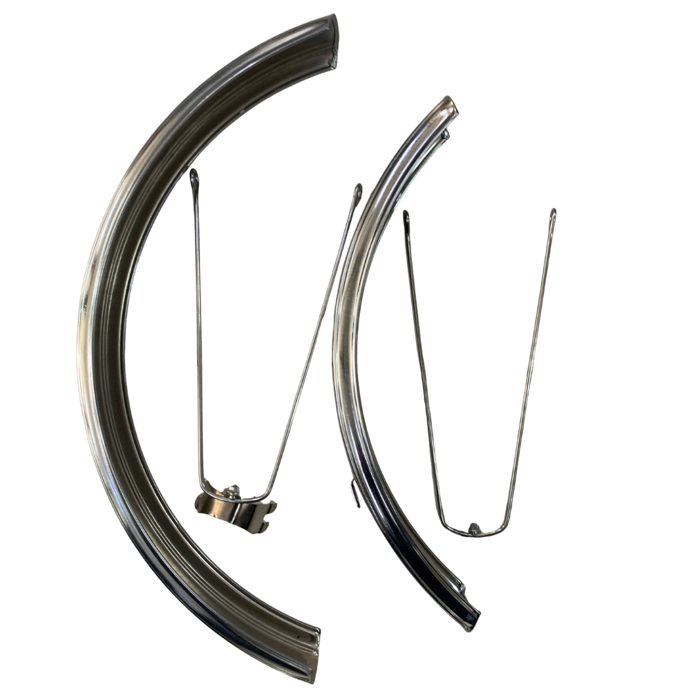 Aftermarket Chrome Plated Balloon Mud Guards U-Type