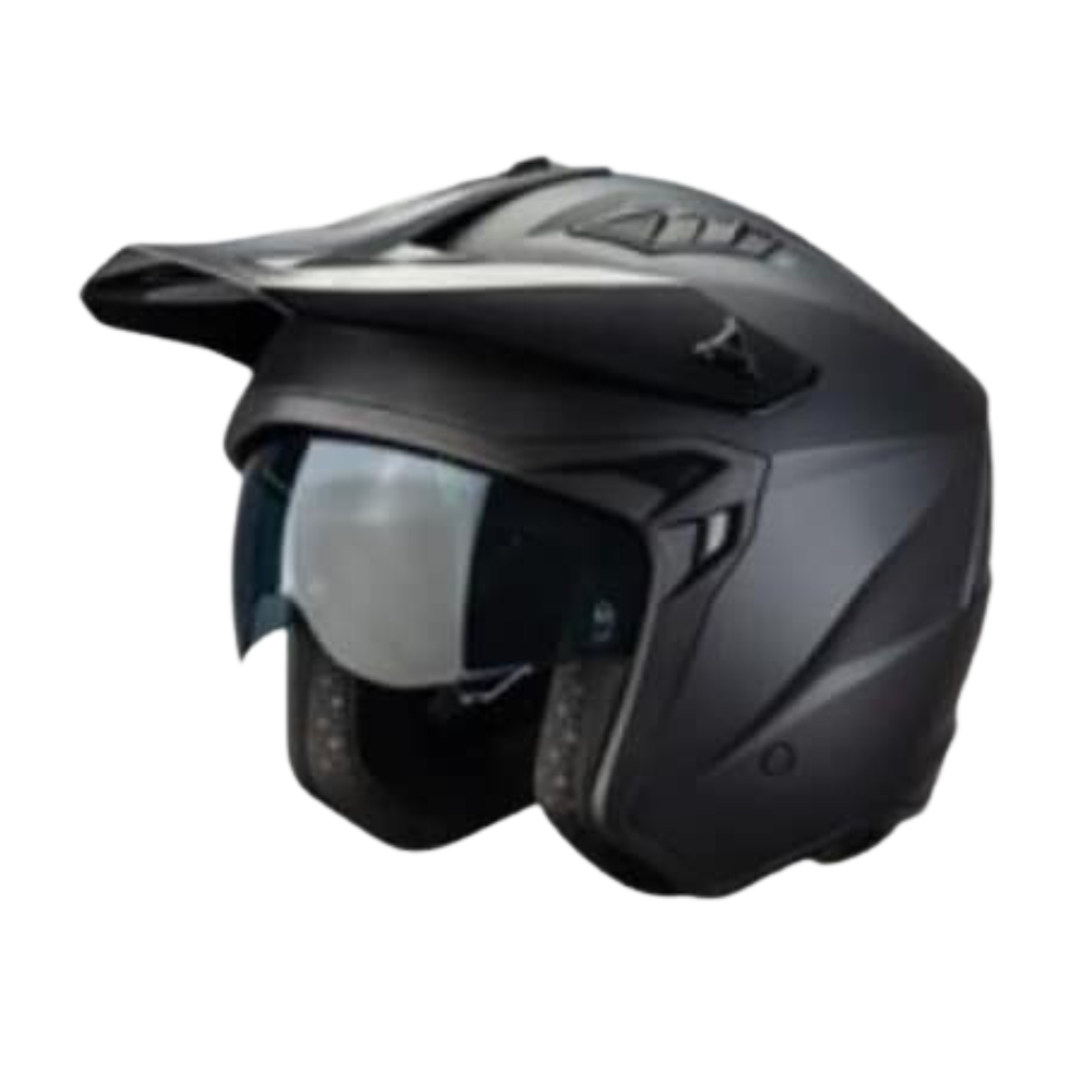 MC Auto: Faseed FS-X1 Open Face Matt Black Helmet