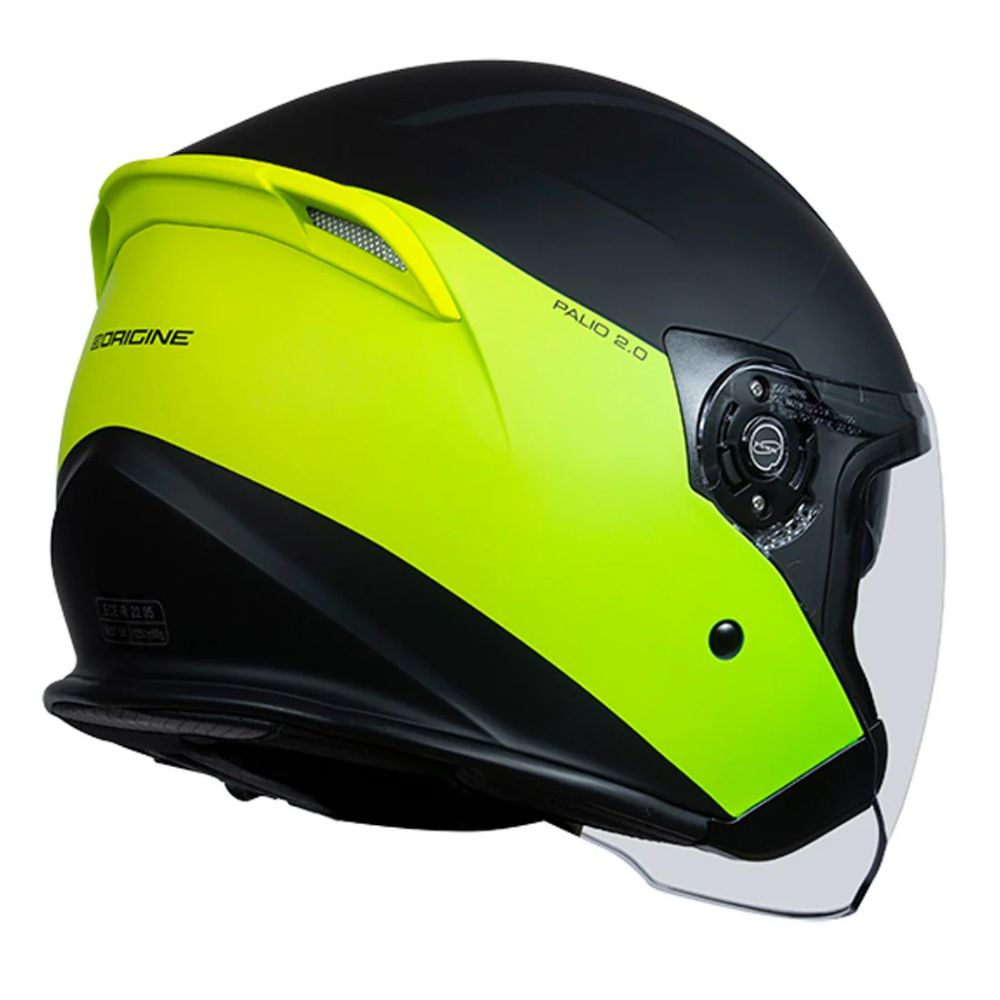 Origine Palio 2.0 Scout Flo Yellow/Black Jet Helmet