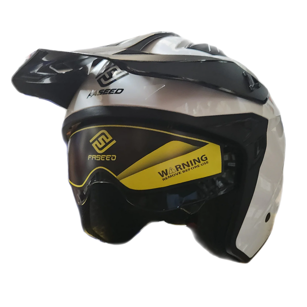 MC Auto: Faseed FS-X1 Open Face White Helmet
