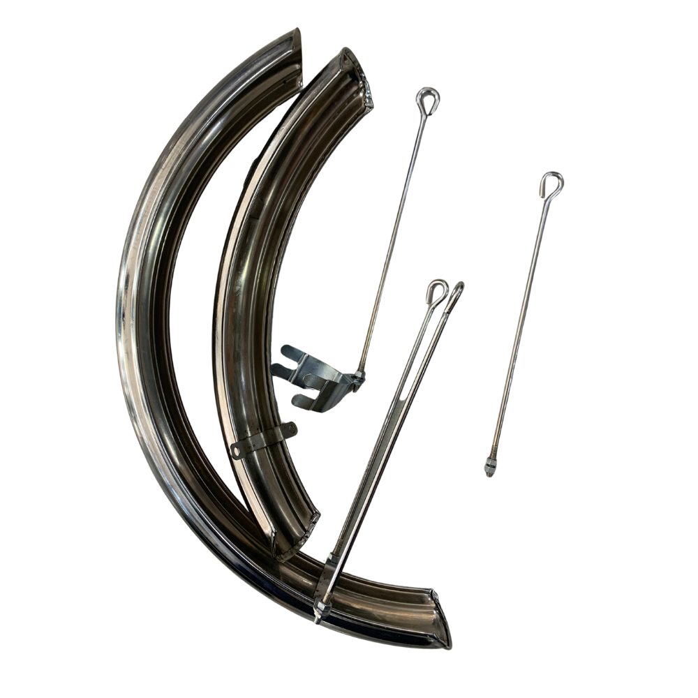 Aftermarket Chrome Plated Balloon Mud Guards