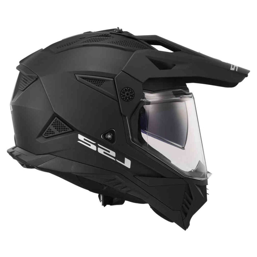 LS2 MX702 Pioneer II Solid Matt Black Helmet