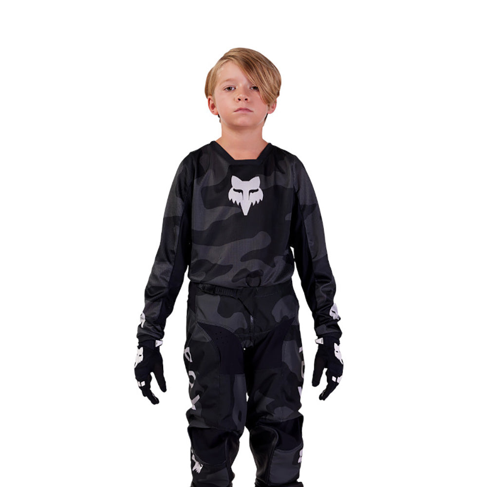 Fox Kids 180 BNKR Black/Camo Jersey
