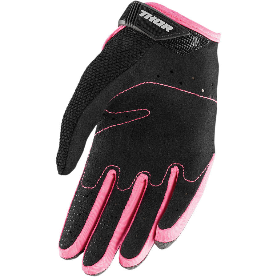Thor Women's Spectrum Black/Pink Gloves