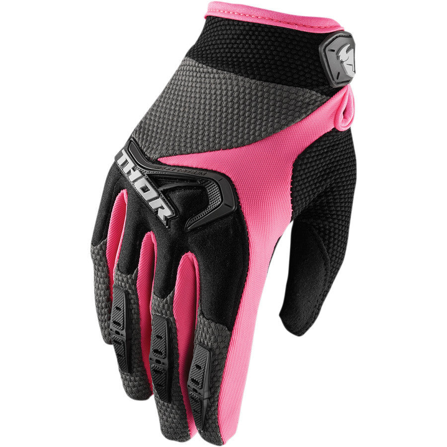 Thor Women's Spectrum Black/Pink Gloves