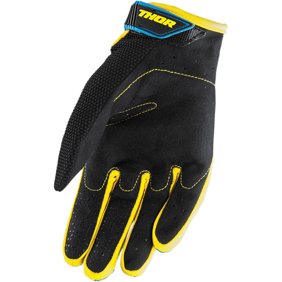 Thor Spectrum Blue/Black/Yellow Gloves