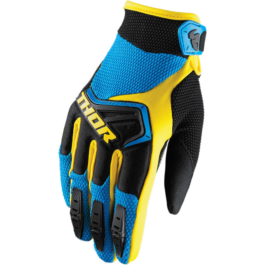 Thor Spectrum Blue/Black/Yellow Gloves