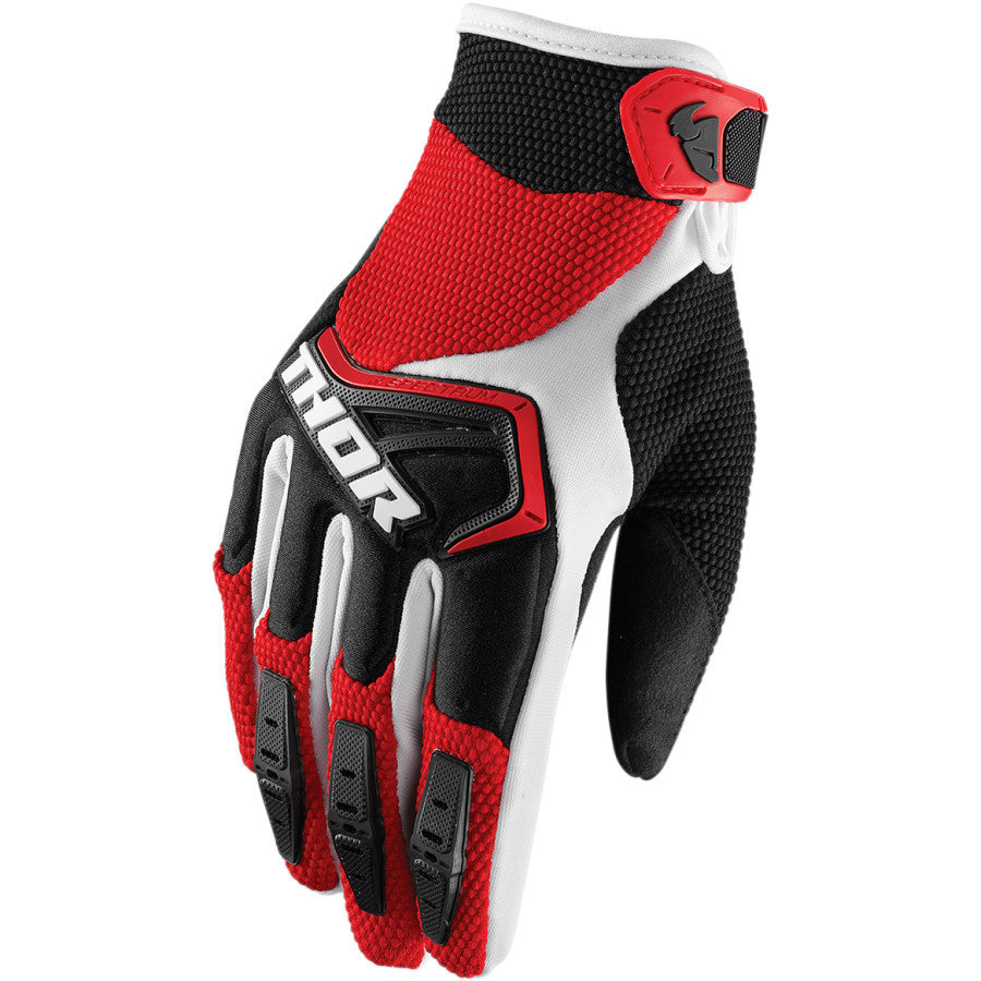 Thor Spectrum Red/Black/White Gloves