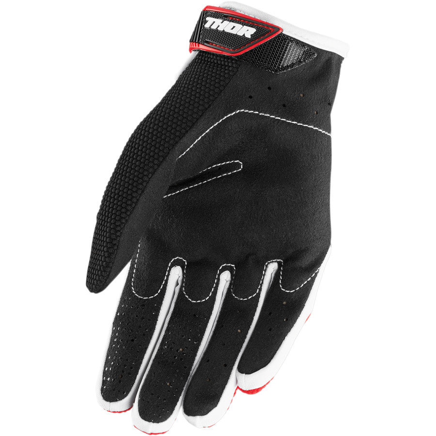 Thor Spectrum Red/Black/White Gloves