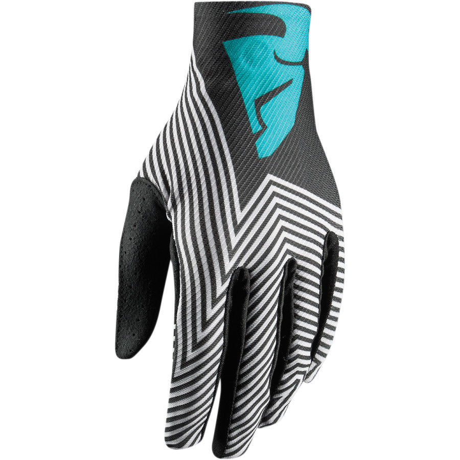 Thor Void Geo Black/Teal Gloves