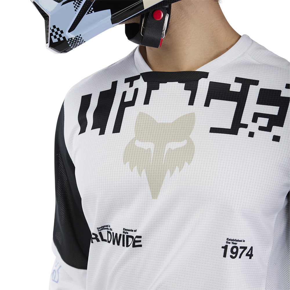 Fox 180 Digi Image White Jersey