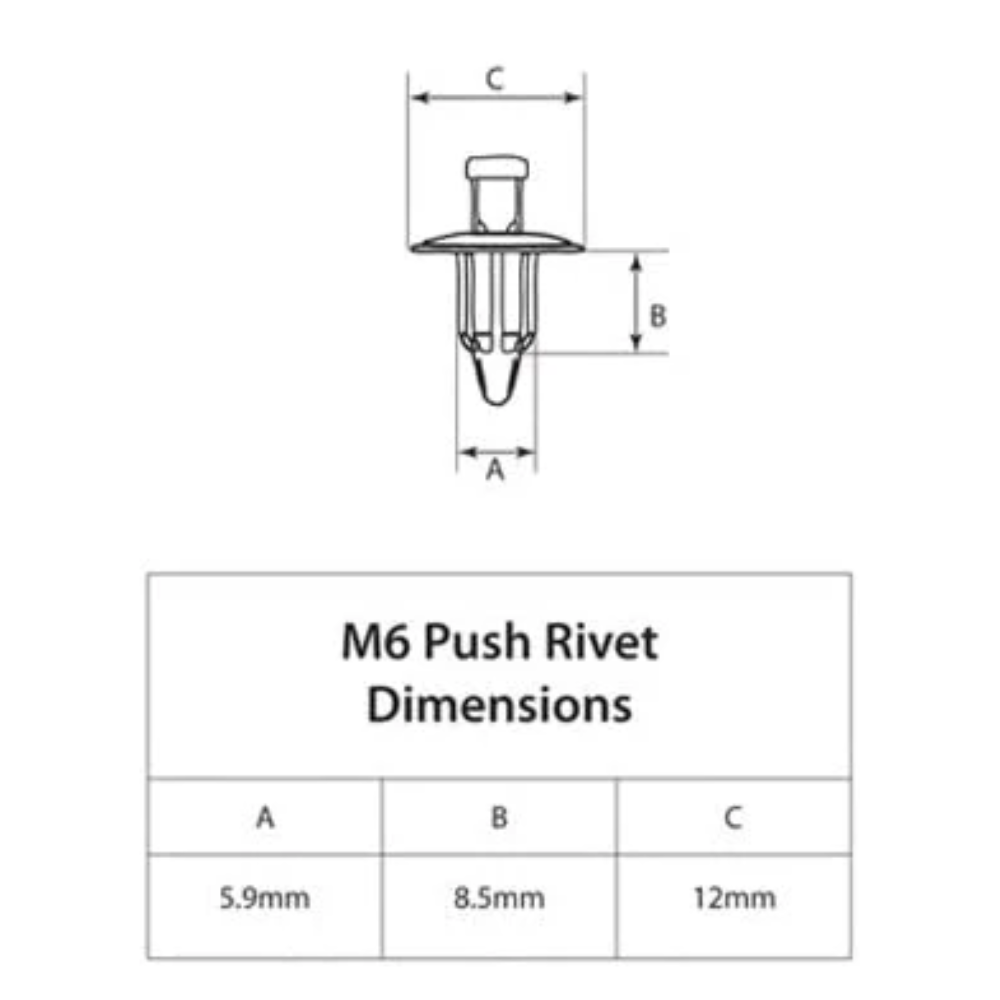 Bolt M6 Rivets