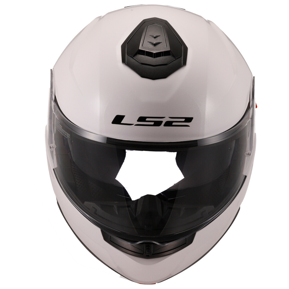 LS2 FF8O8 Strobe II Gloss White Modular Helmet