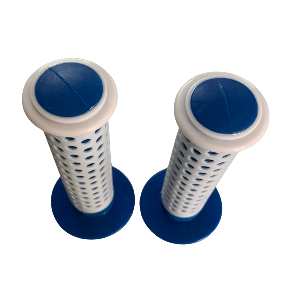 Aftermarket BMX Ocley Blue/ White Grips