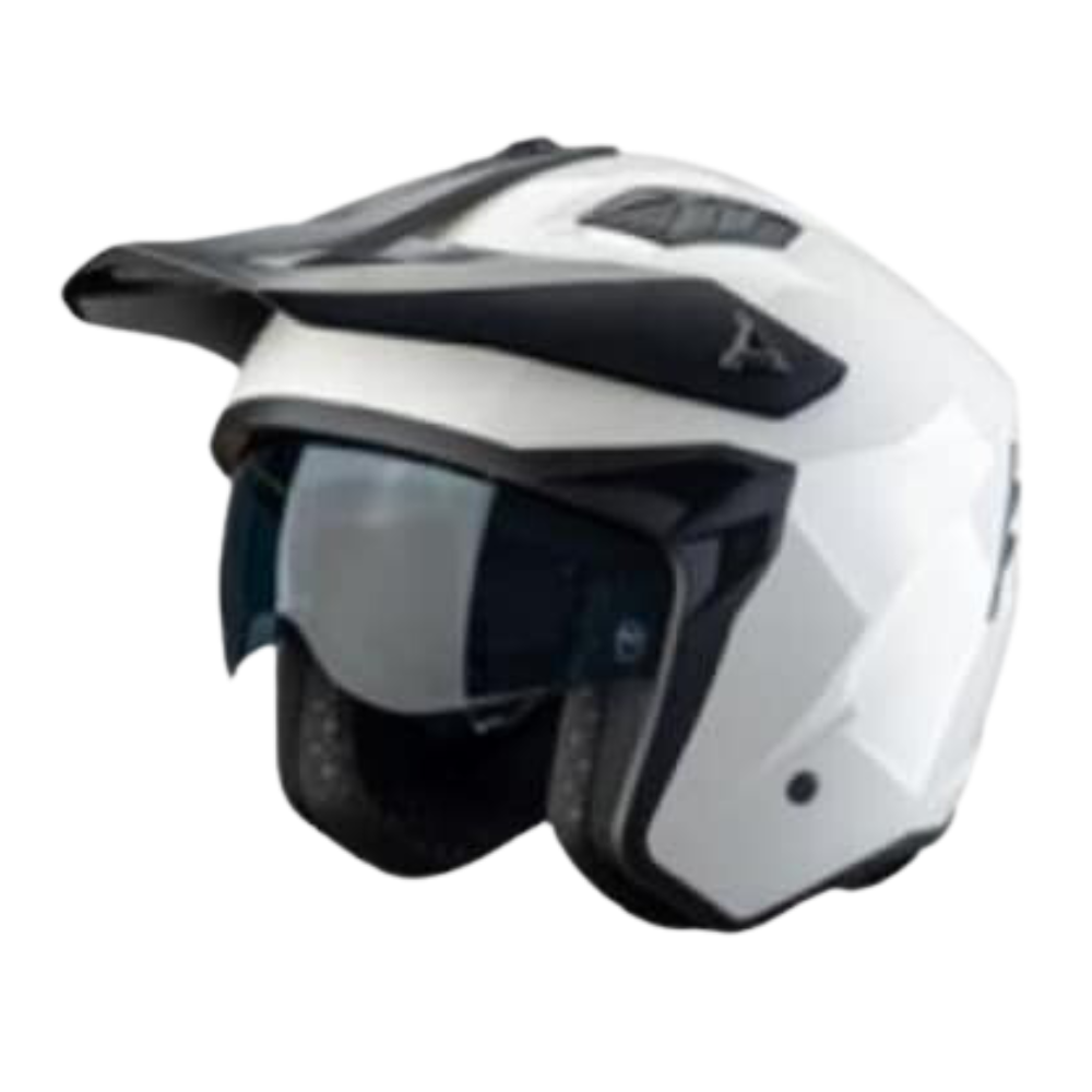 MC Auto: Faseed FS-X1 Open Face White Helmet