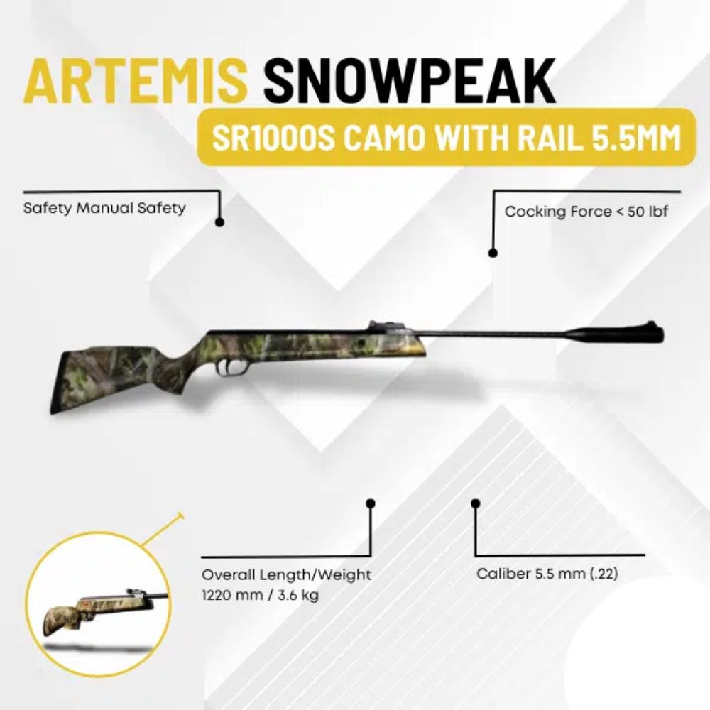 Artemis SR1000S 5.5mm Camo Air Rifle