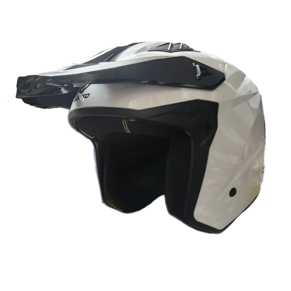 MC Auto: Faseed FS-X1 Open Face White Helmet