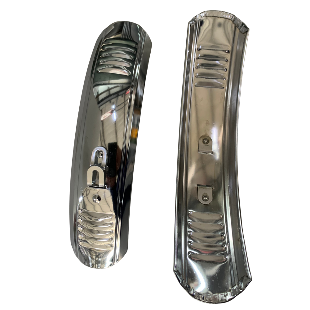 Aftermarket Chrome Plated Short Mud Guards