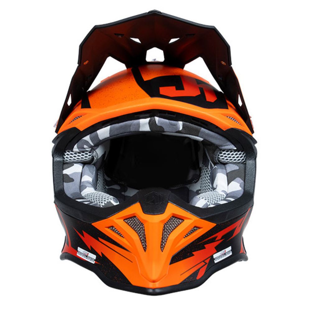 MC Auto: Just 1 J39 Poseidon Fluo Orange/Red/Black Helmet