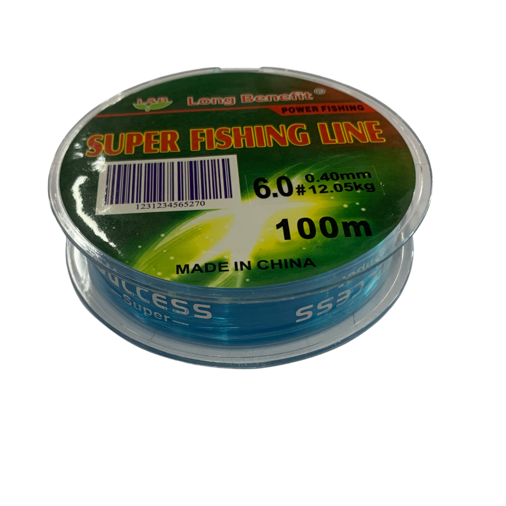 L&B 6.0# 26.5LBS Blue 100m Super Fishing Line