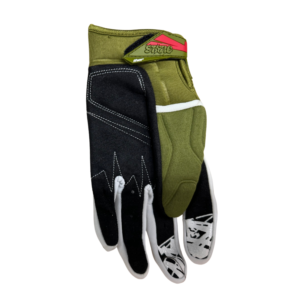 MC Auto: Thor Static Silver/Olive Gloves