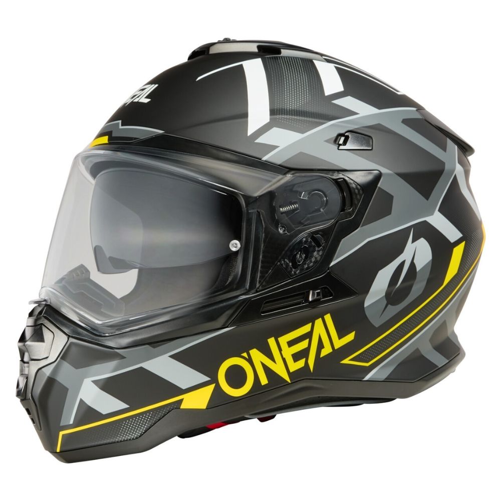 O'Neal D-SRS Square V.22 Black/Yellow/Grey Helmet