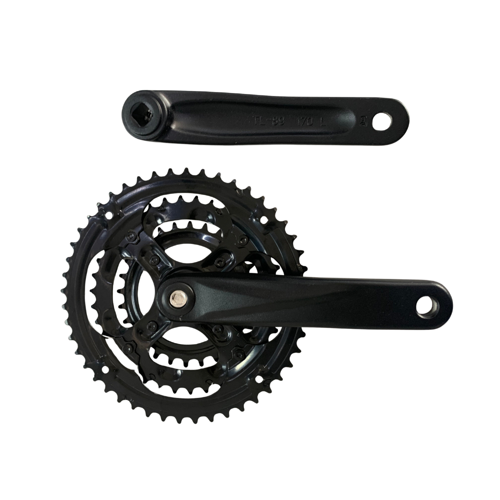 Aftermarket Triple Chain Wheel Set Alloy 28/38/48T 18S Black