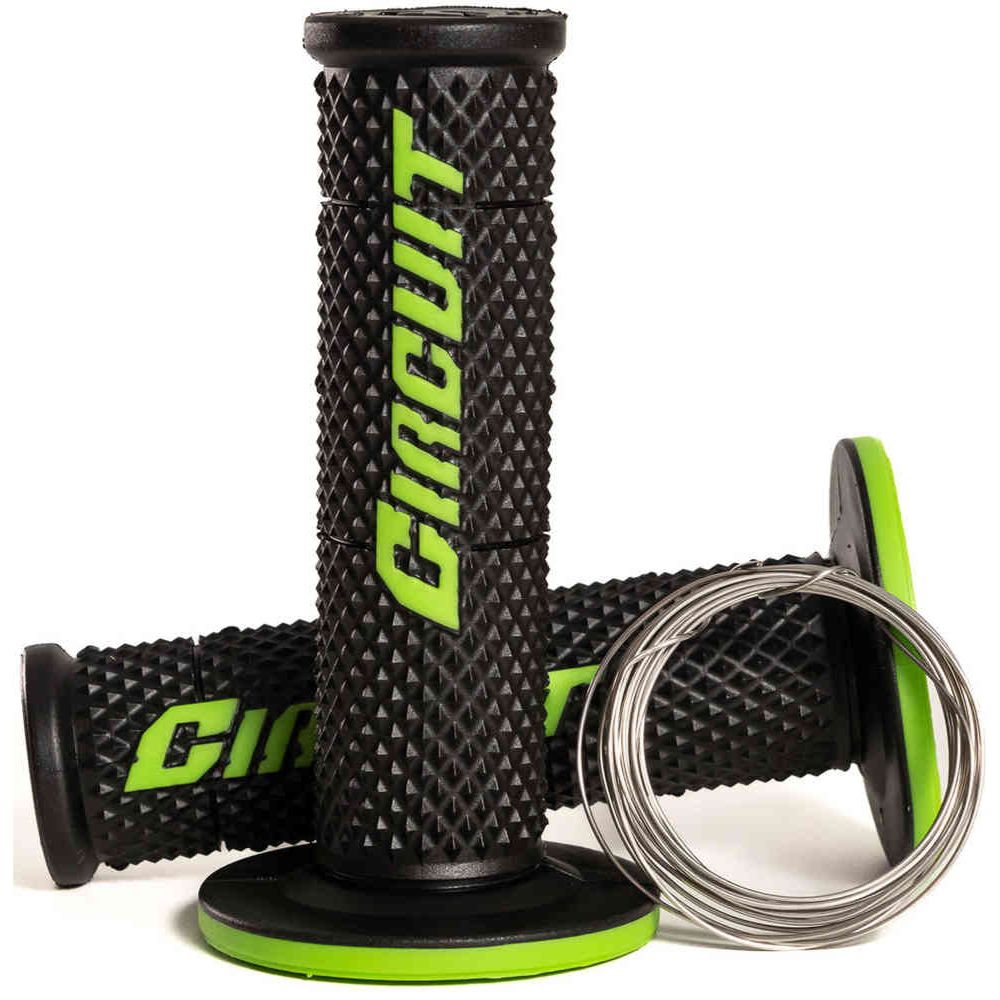 Circuit Equipment Circuit V Black/Green Racing Grips