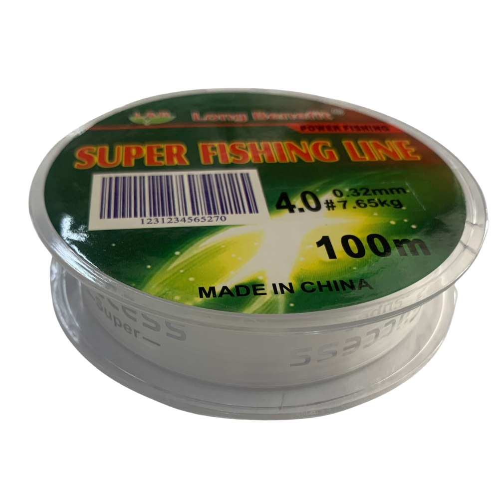 L&B 4.0# 17LBS White 100m Super Fishing Line
