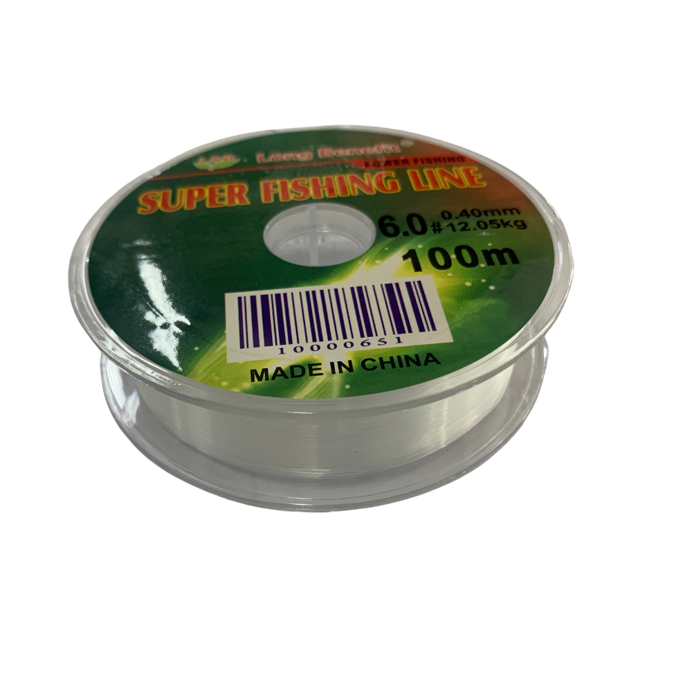 L&B 6.0# 26.5LBS White 100m Super Fishing Line