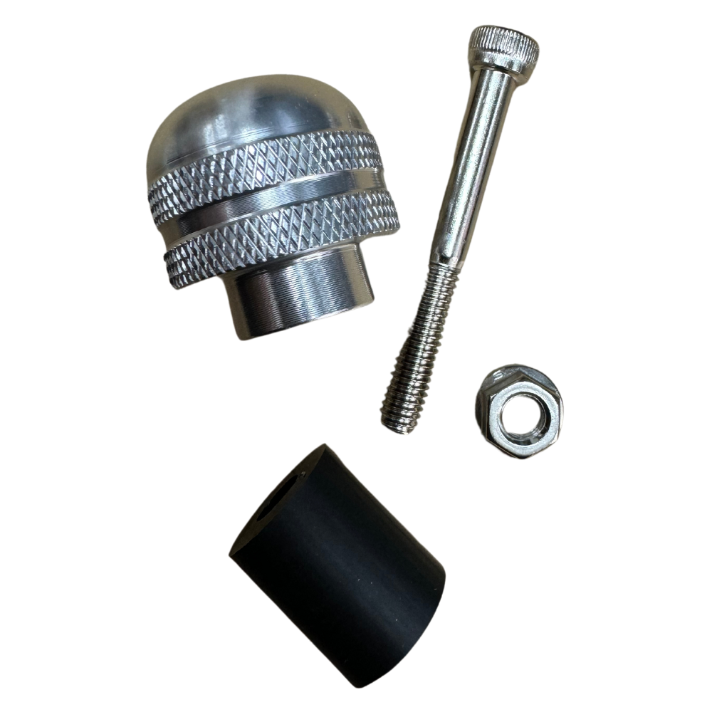 Motrix Knurled Silver Bar Ends