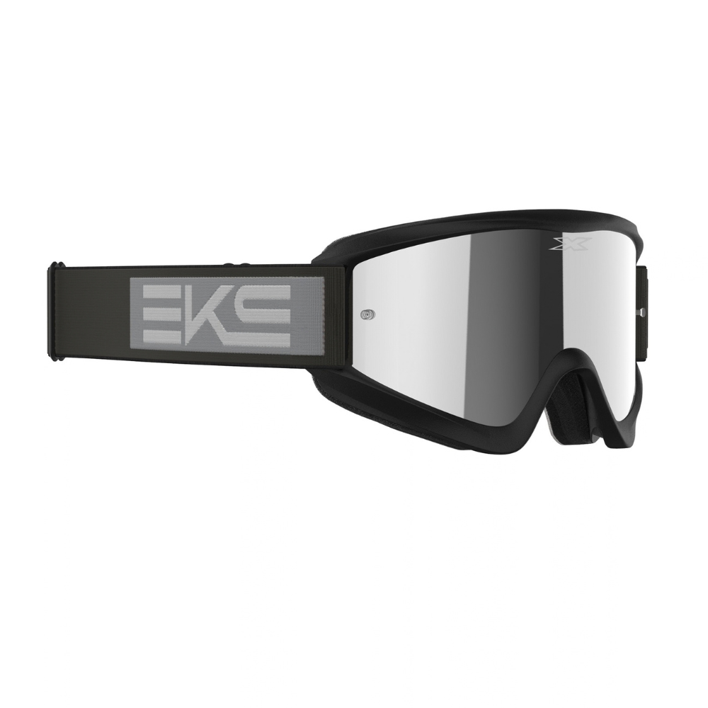EKS Gox Flat-Out Black/Grey Silver Mirror Goggle