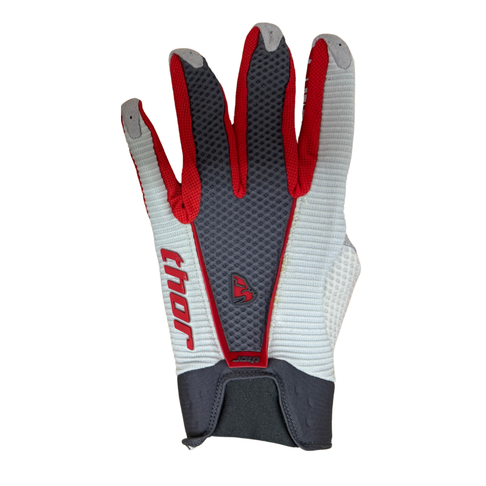 MC Auto: Thor AC Vented Red/Charcoal Gloves