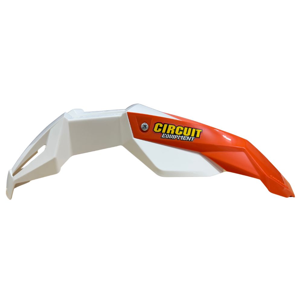 Circuit Equipment White/Orange Stealth Front Fender