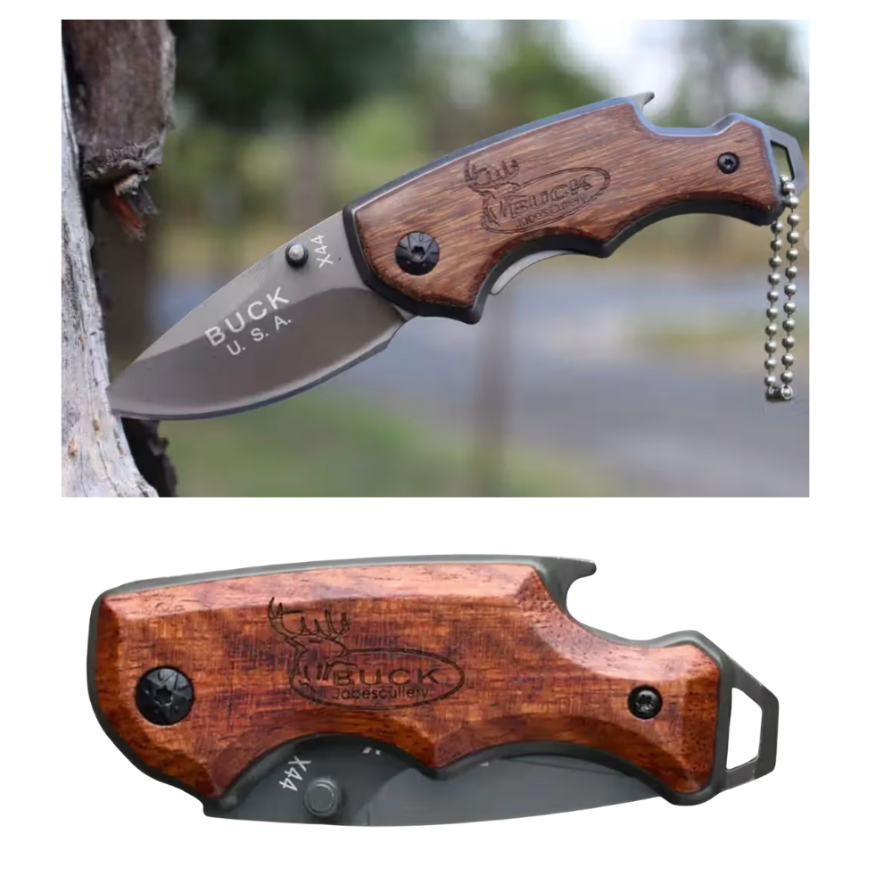 BUCK X44 WOODEN SMALL POCKET KNIFE