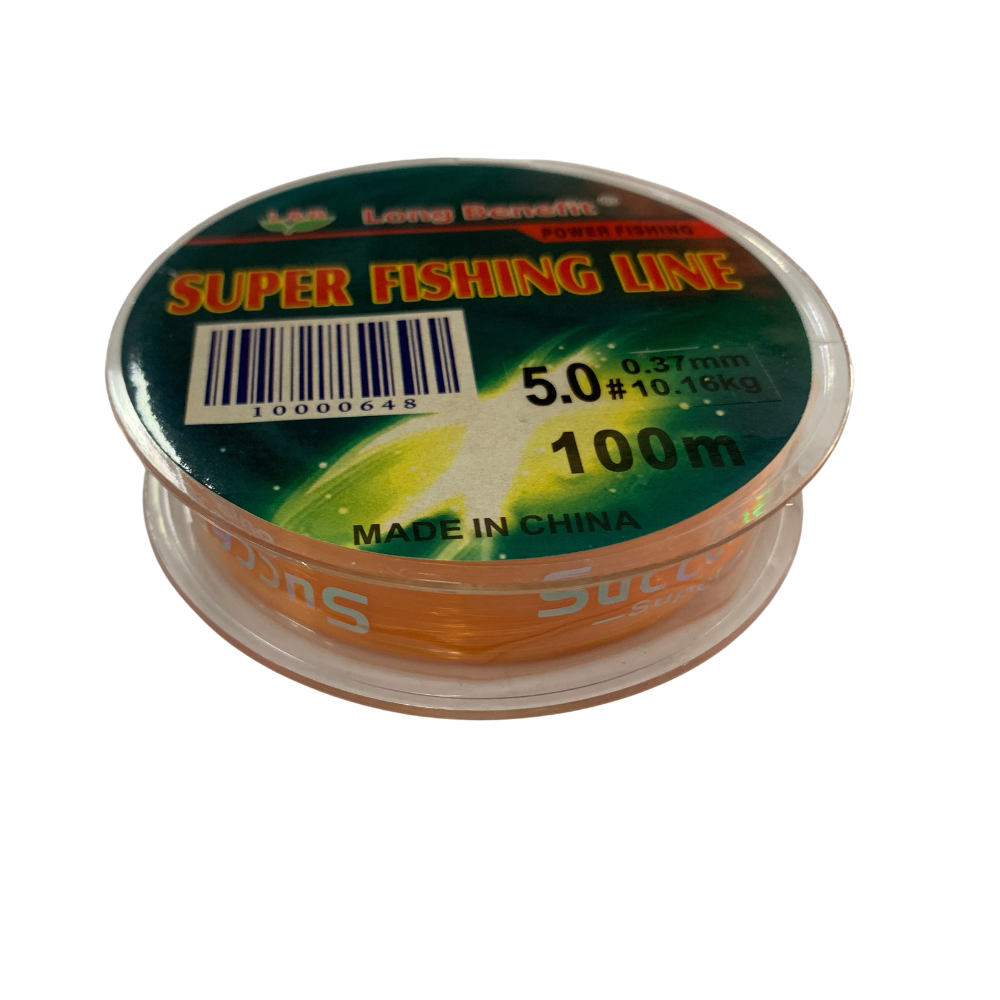 L&B 5.0# 22LBS Orange 100m Super Fishing Line
