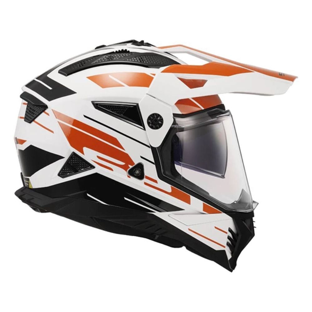 LS2 MX702 Pioneer II Namib White/Orange Helmet