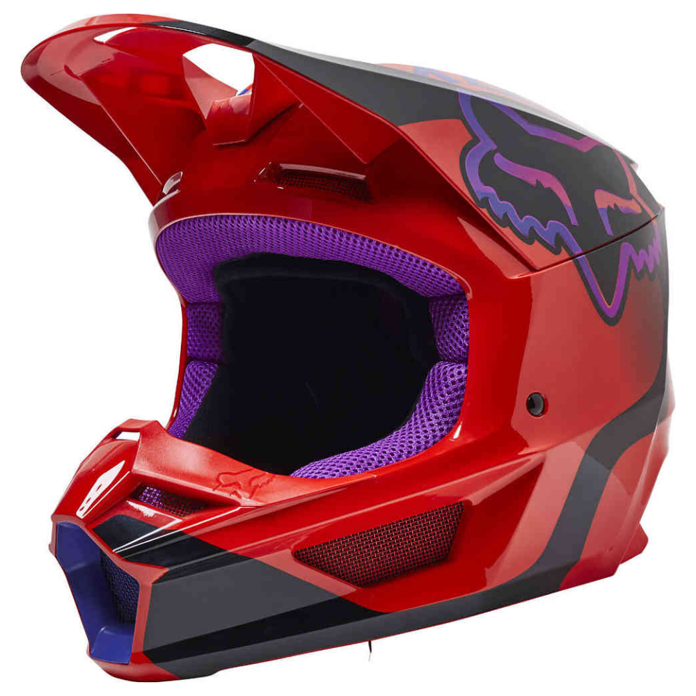 Fox V1 Venz Flo Red Helmet