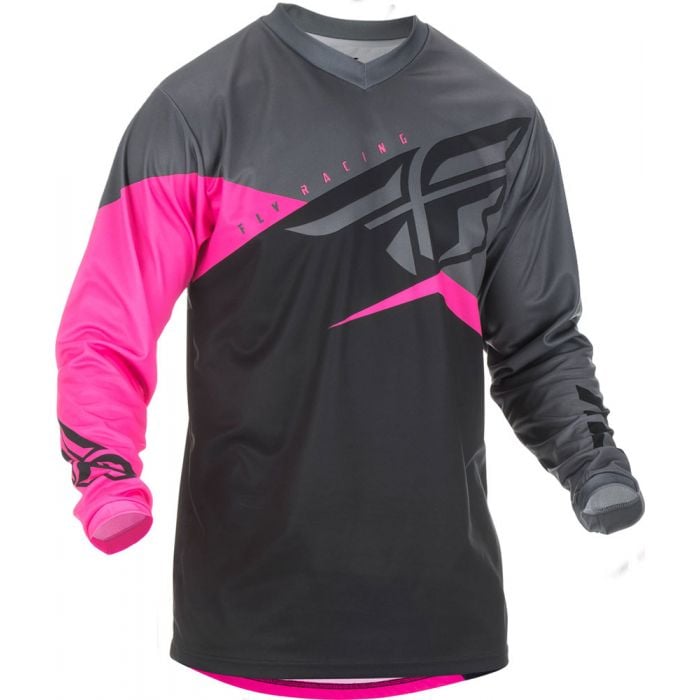 Fly F-16 Neon Pink/Black/Grey Jersey