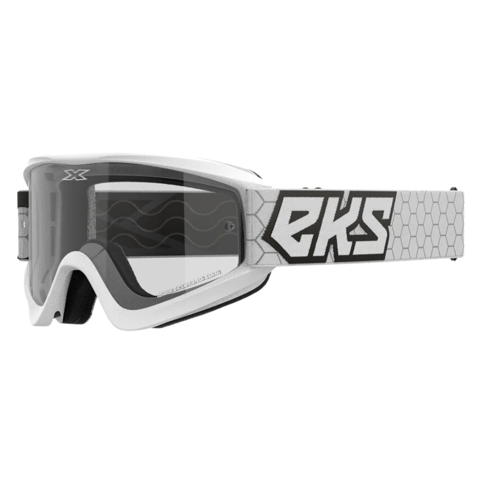 EKS Gox Flat Out White Clear Goggle