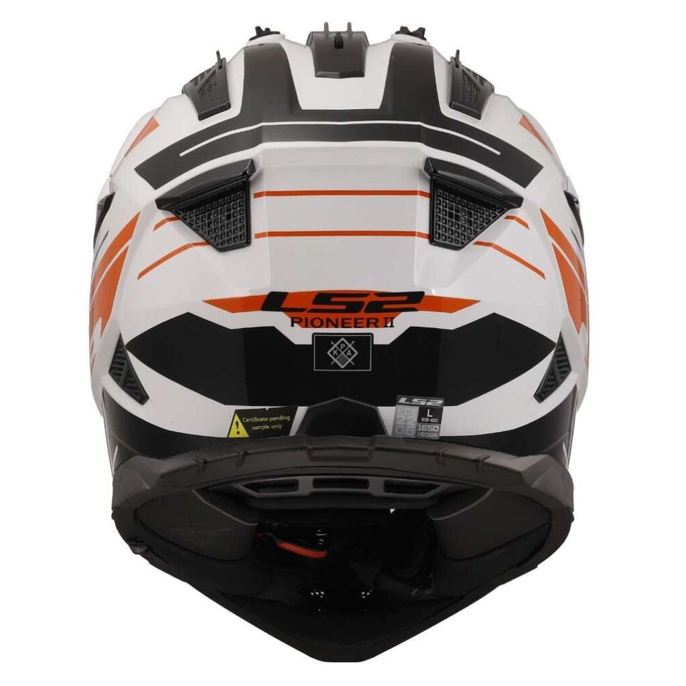 LS2 MX702 Pioneer II Namib White/Orange Helmet