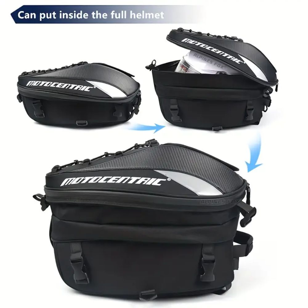 MotoCentric Waterproof Dual Back Pack & Travel Tail Bag