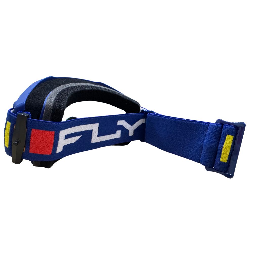 Fly Zone Navy/White Red Mirror Smoke Lens Goggle