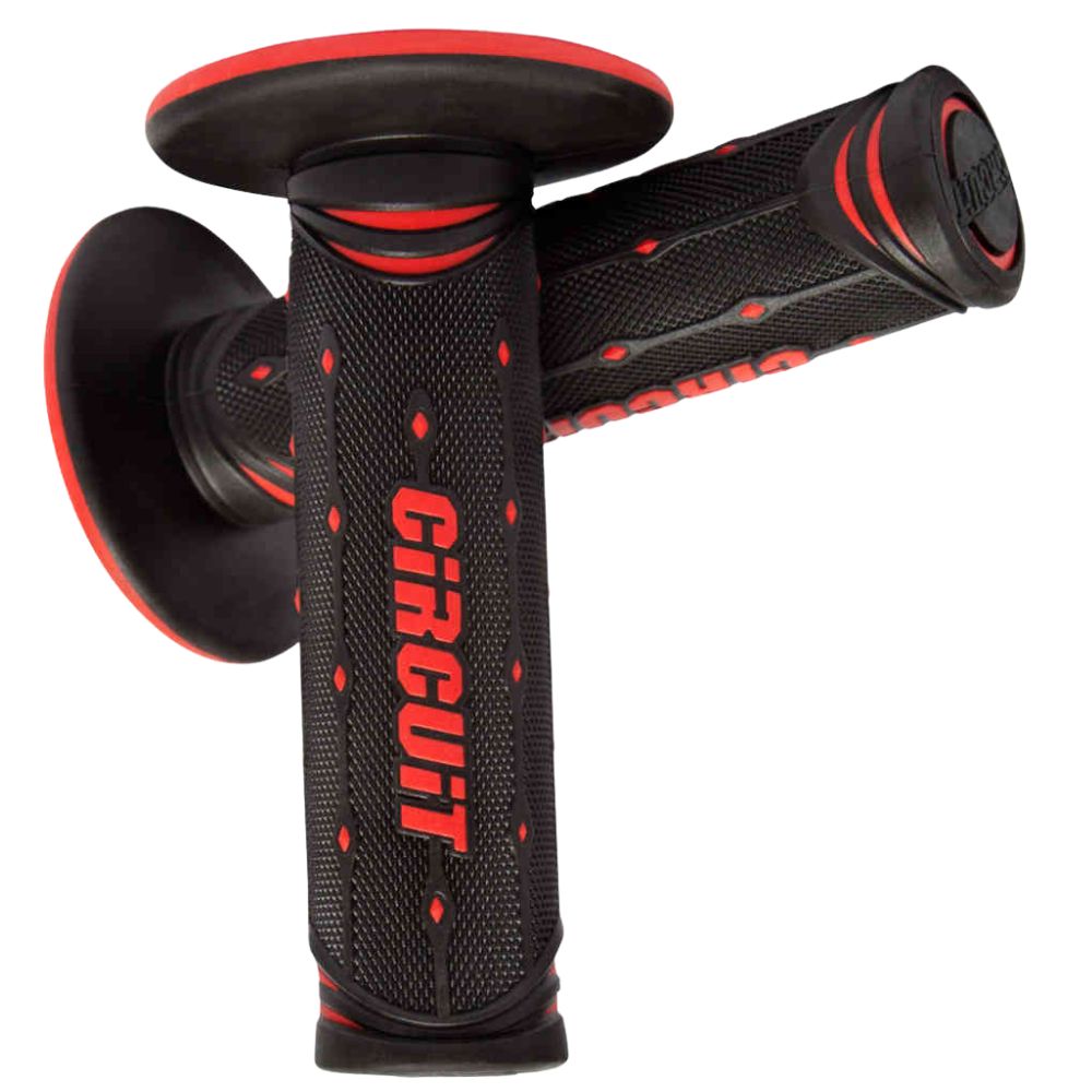 Circuit Equipment Jupiter Black/Red Racing Grips