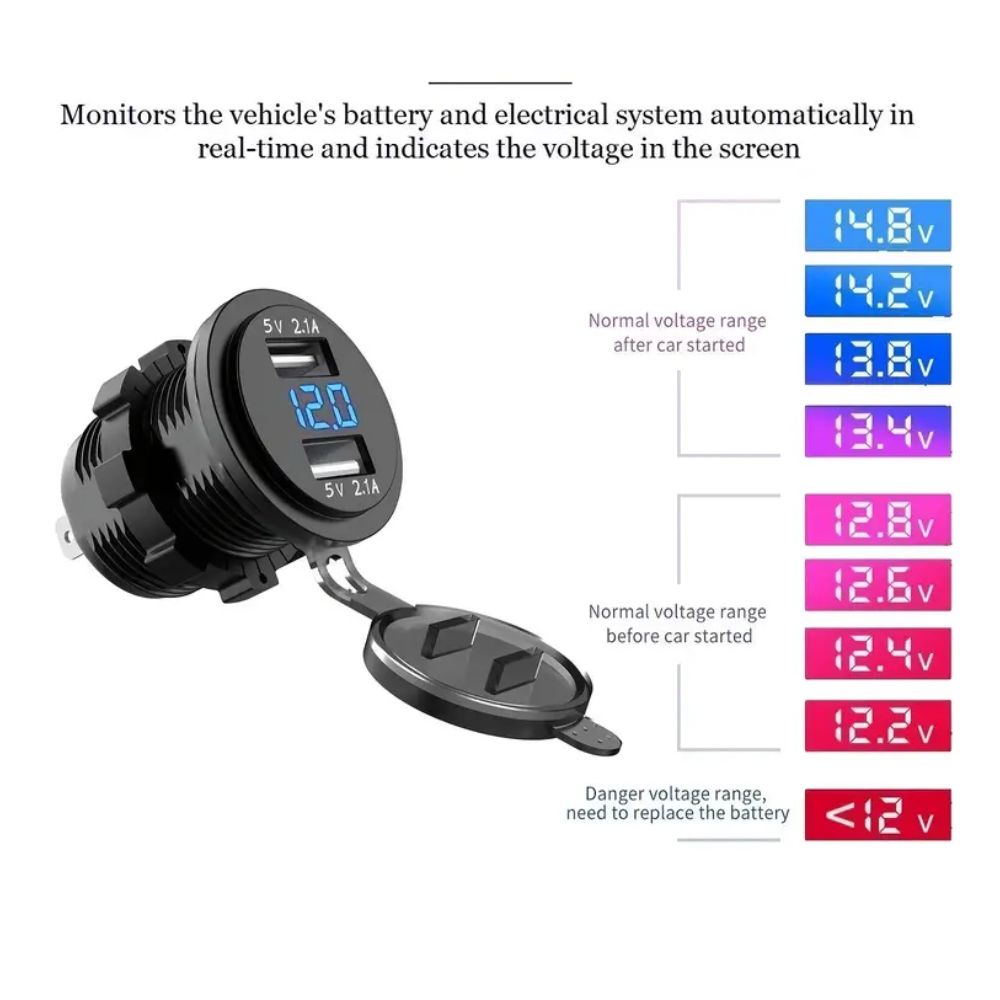 MCA Motorcycle & Universal Dual USB Adaptor