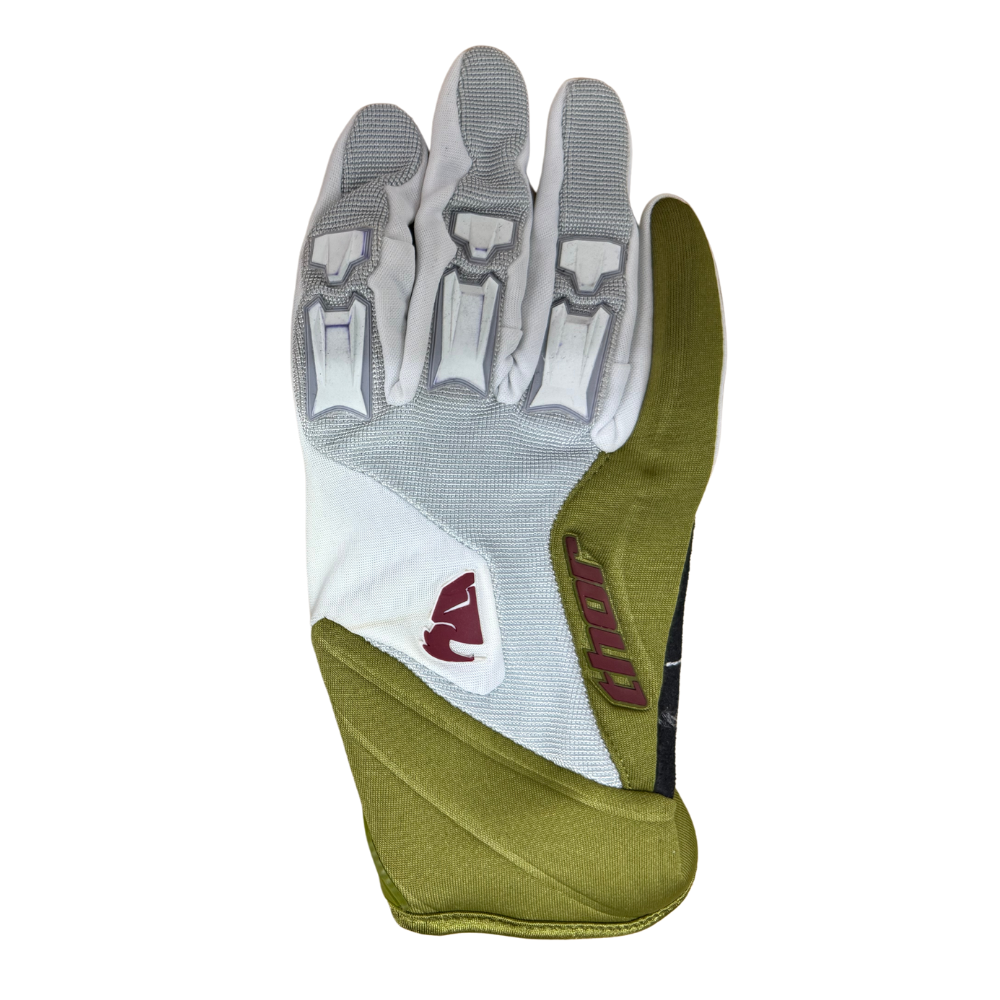 MC Auto: Thor Static Silver/Olive Gloves