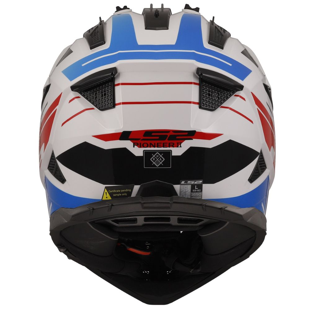 LS2 MX702 Pioneer II Namib White/Blue/Red Helmet