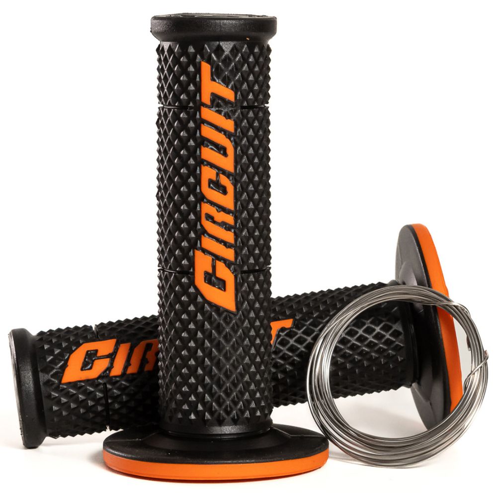 Circuit Equipment Circuit V Black/Orange Racing Grips